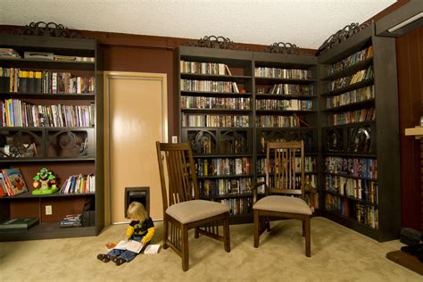 Secret bookcase doors, always fun and always mysterious. Secret Door Revealed Behind Sliding Bookshelf | StashVault
