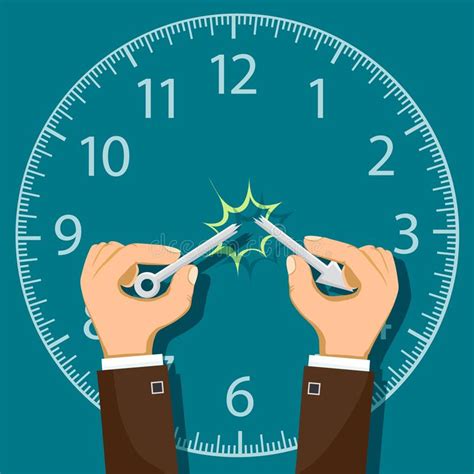 Break Arrow Of Clock Stock Vector Illustration Of Minute 111493571