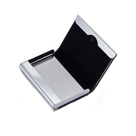 Ipree® Aluminum Alloy Metal Card Holder Pu Leather Credit Card Case Id
