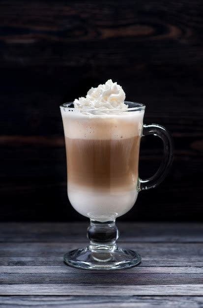 Premium Photo Coffee Cappuccino With Whipped Cream