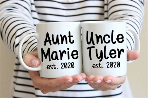 Personalized Aunt And Uncle Mugs Gift For Uncle Gift For Etsy