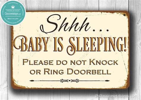 Shhh Baby Is Sleeping Sign Baby Is Sleeping Signs Baby Is Etsy In