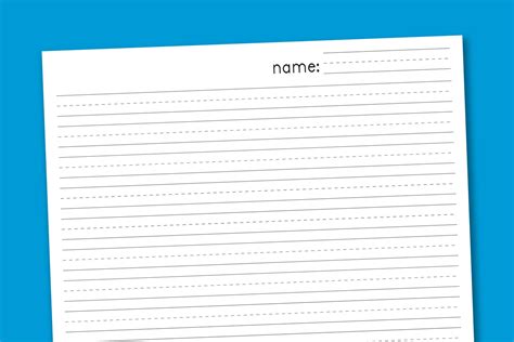 A free printable handwriting paper is the better thing for your kid to learn because they are able to go about creating their very own worksheets to tackle math problems that they may be having. Primary Handwriting Paper - Paging Supermom - Free ...