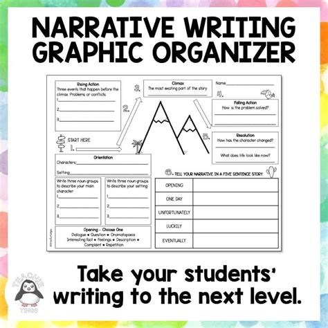Narrative Writing Prompts And Graphic Organizers Printable Digital 1st