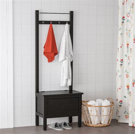 These furniture pieces can be set in space from the house, from the couch to the bathroom. Hemnes Storage Bench With Towel Rail and Hooks | Best Ikea ...