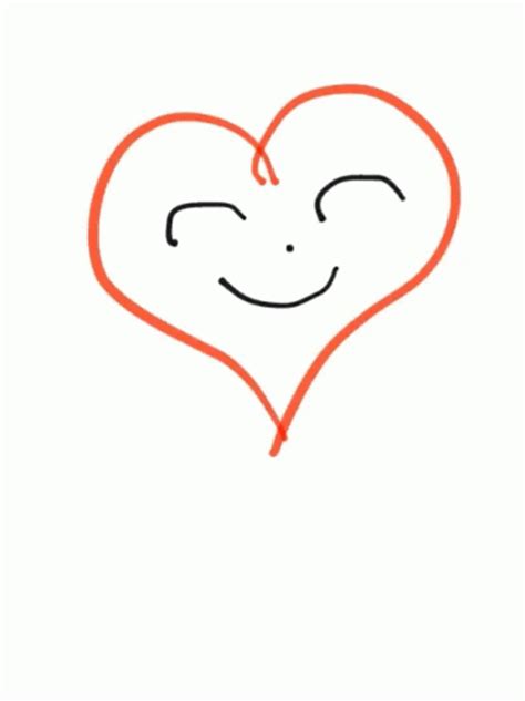 Happy And Jumping Simple Art Animated Heart 