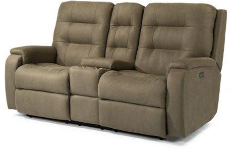 Flexsteel Arlo Power Reclining Loveseat With Console And Power