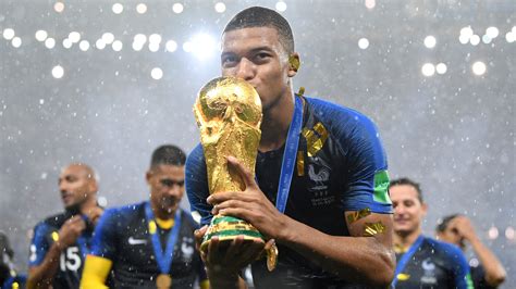 Download Kylian Mbappe Celebrates Fifa World Cup Win 5120x2880