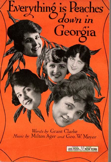 Everything Is Peaches Down In Georgia By Milton Ager And George W Mayer Digital Sheet Music For