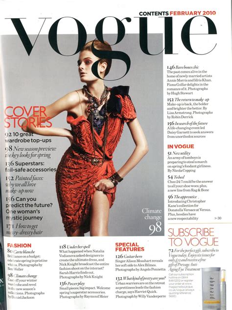 Vogue Fashion Magazine Cover Vogue Magazine Covers