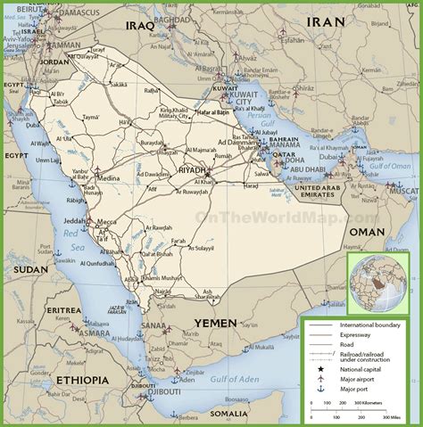 Detailed Political Map Of Saudi Arabia Ezilon Maps Images 28728 The