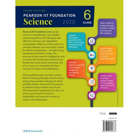 Pearson Iit Foundation Class 6 Science 2020 Edition By Pearson