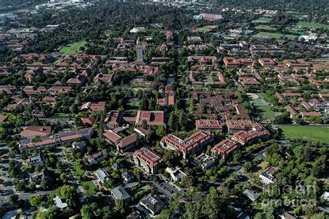 Stanford University Aerial Photograph By David Oppenheimer Fine Art