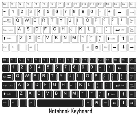 Notebook Keyboard Vector Free Image Computer Keyboard Paper Toys