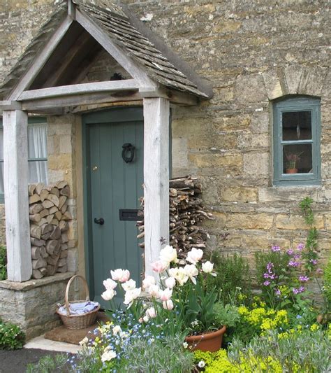 Old English Country Cottage Showing Door And Porch