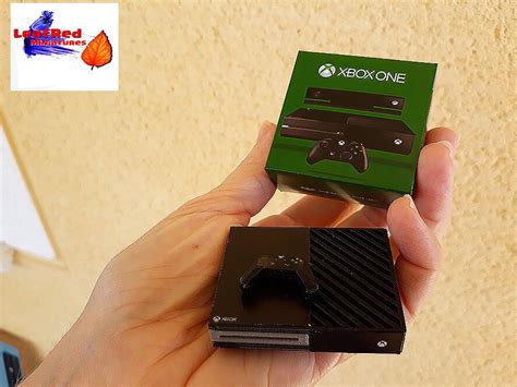 Xbox One Miniature Console With Box And Controller Miniature Etsy