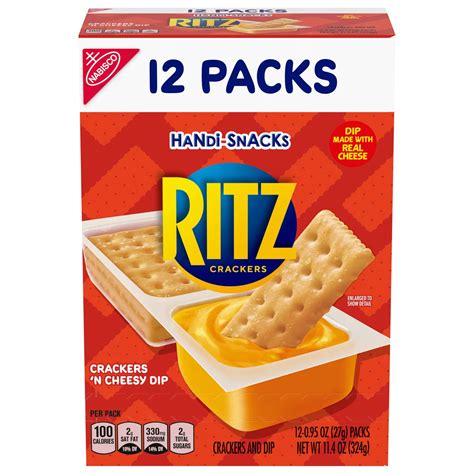 Nabisco Handi Snacks Ritz Crackers N Cheese Dip Snack Packs Shop