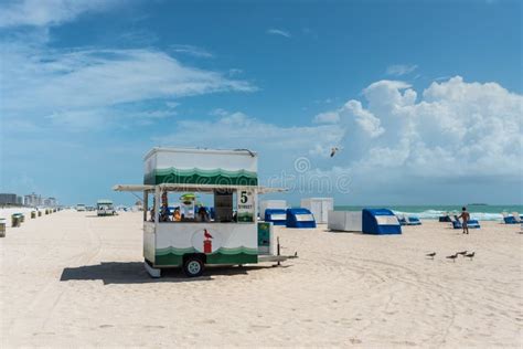 South Beach In Miami Florida United States Of America Editorial Photo