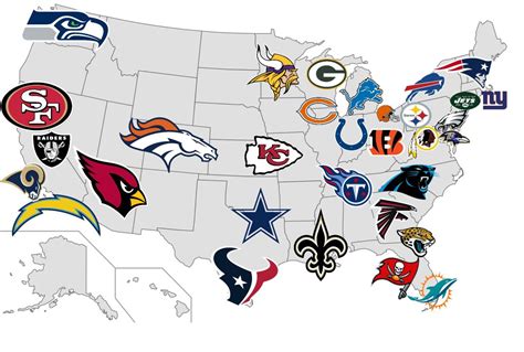 Nfl Team Logo Map Images And Photos Finder
