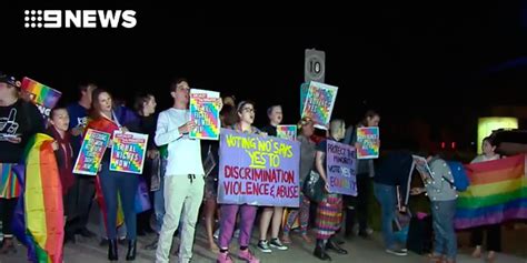 Same Sex Marriage Story On Protest Outside A Brisbane Church Failed To