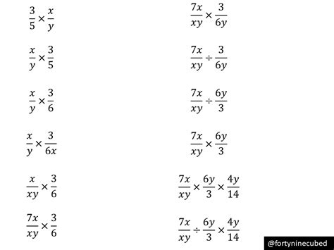 ️multiplying Algebraic Fractions Worksheet Free Download
