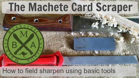 Loon lake tool works offers new and vintage woodworking tools, including hand saws, backsaws, and the hamler scraper insert. Machete Card Scraper Sharpening - YouTube
