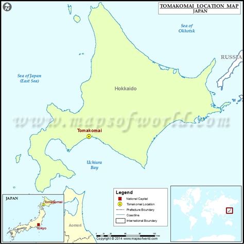 Where Is Tomakomai Location Of Tomakomai In Japan Map