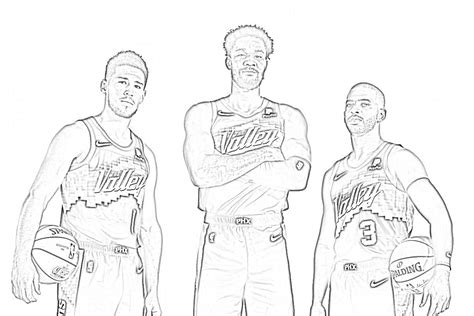 Devin Booker Coloring Pages Coloring Home