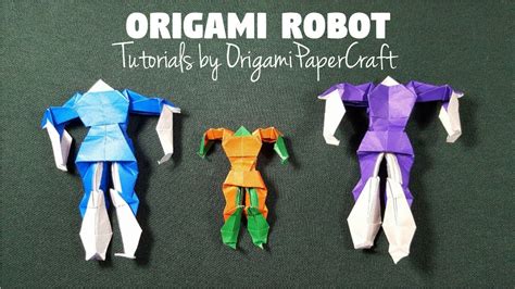 How To Make Origami Robot 🤖 Tutorial By Origamipapercraft Youtube