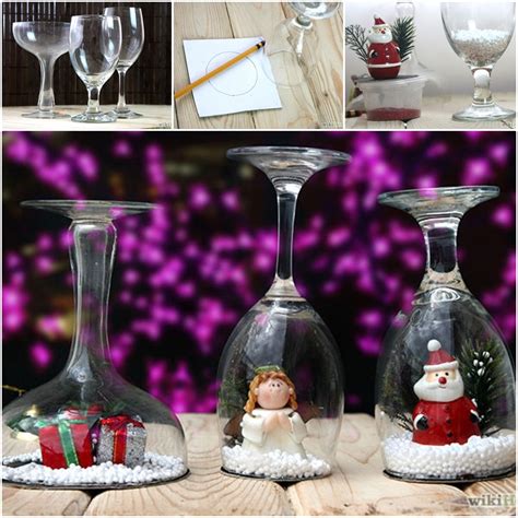 Diy Wine Glass Snow Globes Cool Creativities