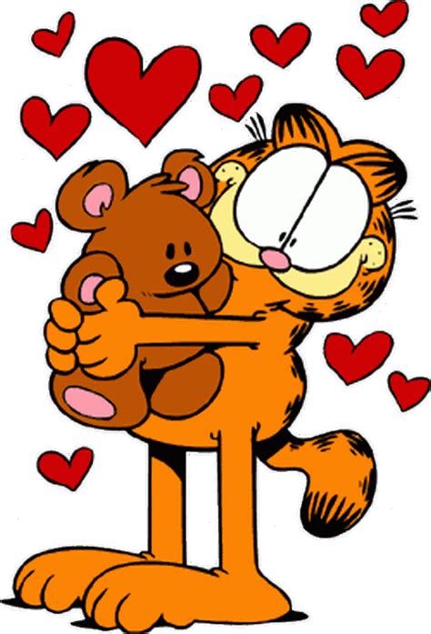 Garfield com ursinho e corações | Garfield cartoon, Garfield pictures, Garfield wallpaper