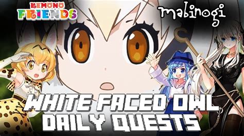 Mabinogi Kemono Friends White Faced Owl Daily Quests Event Youtube