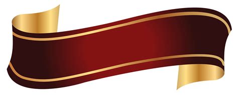 Red And Gold Banner Png Clipart Image Gallery Yopriceville High