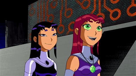 black fire teen titans raven and starfire