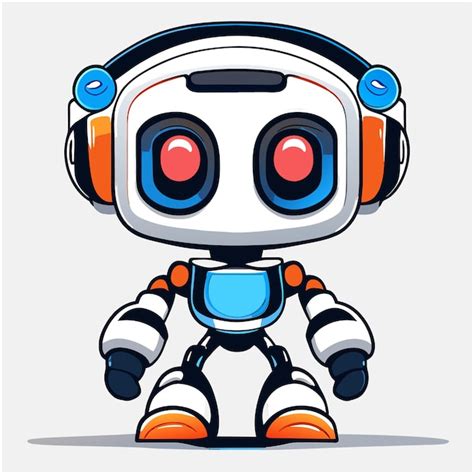 Premium Vector Full Body Robot Mascot Vector Art For Design