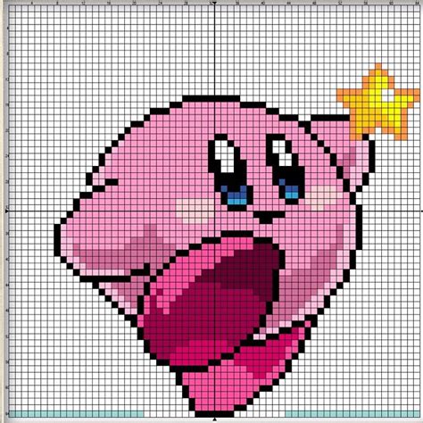 Pixel circle and oval generator for help building shapes in games such as minecraft or terraria. Kirby perler #perler #kirby #perlerbeadpattern | Korsstygn