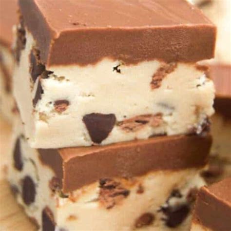 Chocolate Chip Cookie Dough Fudge • The Diary Of A Real Housewife