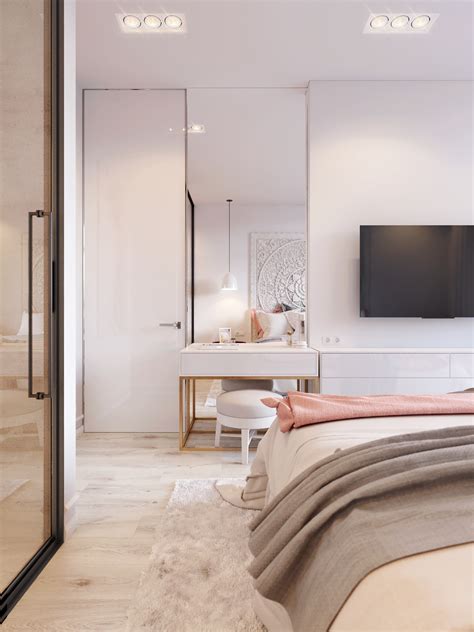 Pink And White Is Another Concept Design Small Apartment