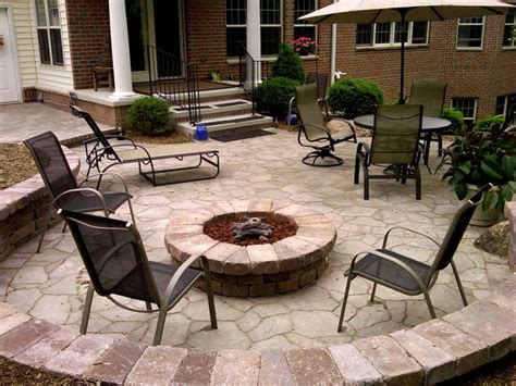 Paver Patio And Fire Pit