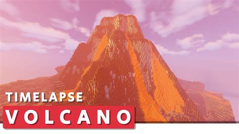 Minecraft Building Timelapse ⛏️ How To Make A Volcano With Worldedit