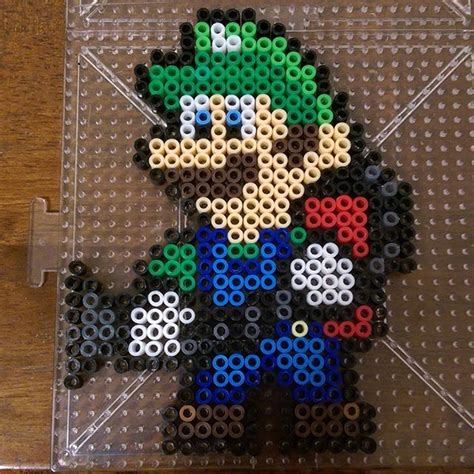 Luigi Pixel Art Luigi S Mansion Pixel Art Perler Beads Video Games 4950