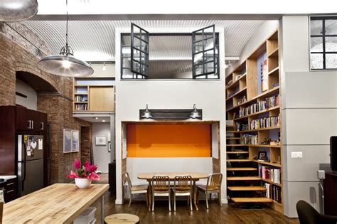 Nyc Loft Industrial Living Room New York By