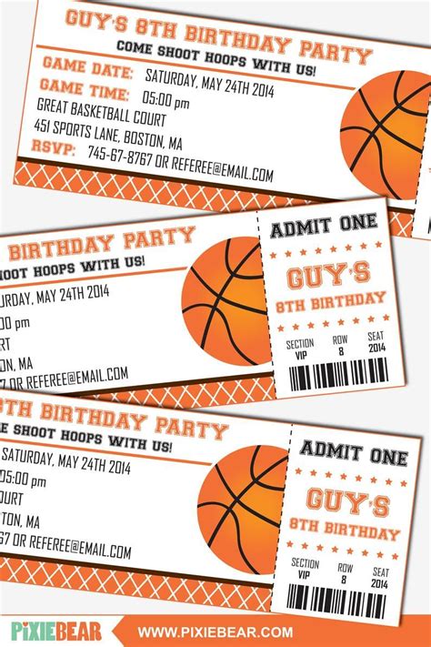 Create Awesome Basketball Party Invitations That Will With These