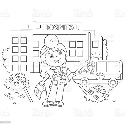 Jpg source use the download button to see the full image of hospital coloring page free, and download it for a computer. Página Para Colorear Con Contorno De Dibujos Animados ...
