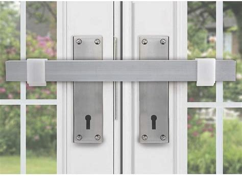 French Door Lock Strong Extra Security For French Doors And A Visible