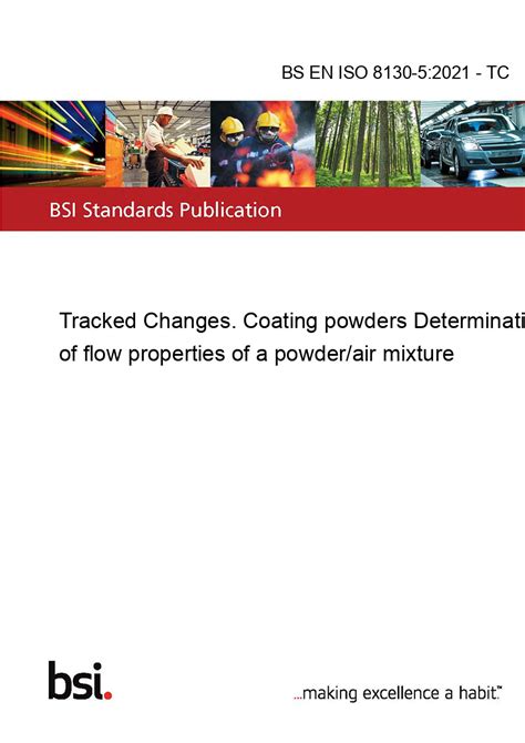 Bs En Iso 8130 52021 Tc Tracked Changes Coating Powders