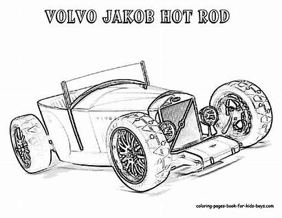 Coloring Rod Pages Cars Hotrod Classic Rat