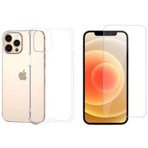 Buy Esse Screen Protector And Hard Tpu Back Cover Combo For Apple Iphone 12 12 Pro Drop