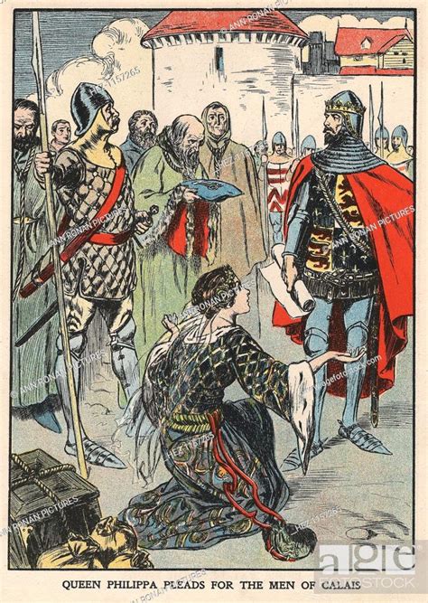 Queen Philippa Pleads For The Men Of Calais 1346 Early 20th Century