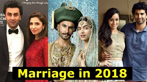 Top 10 Bollywood Couples Married In 2018 Youtube